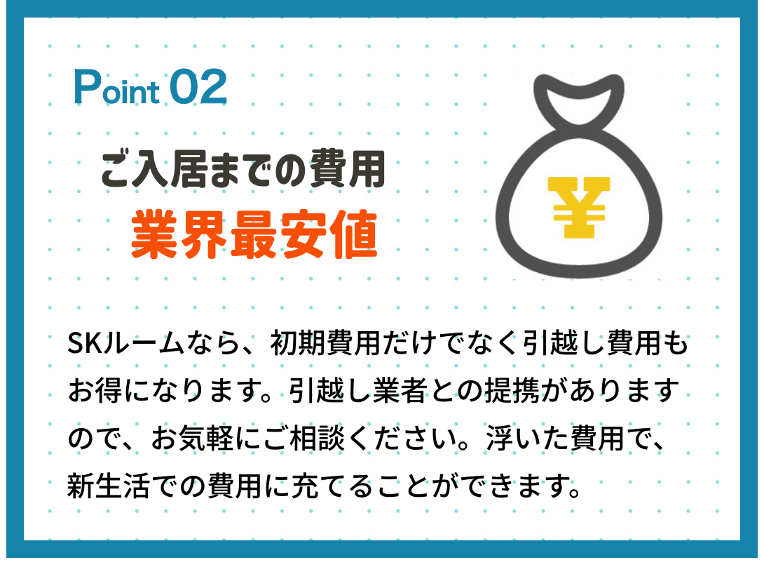 ご入居までの費用業界最安値